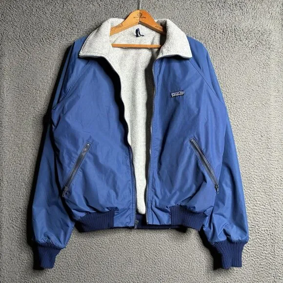 Vtg Patagonia Jacket Medium Fleece Lined Bomber Jacket Full Zip 90s USA Made - Picture 4 of 15